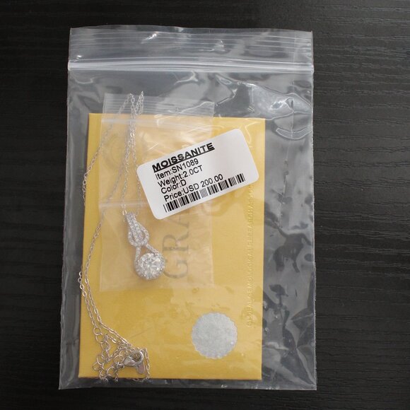 2.0 CT Mojssanite Necklace - Picture 2 of 6